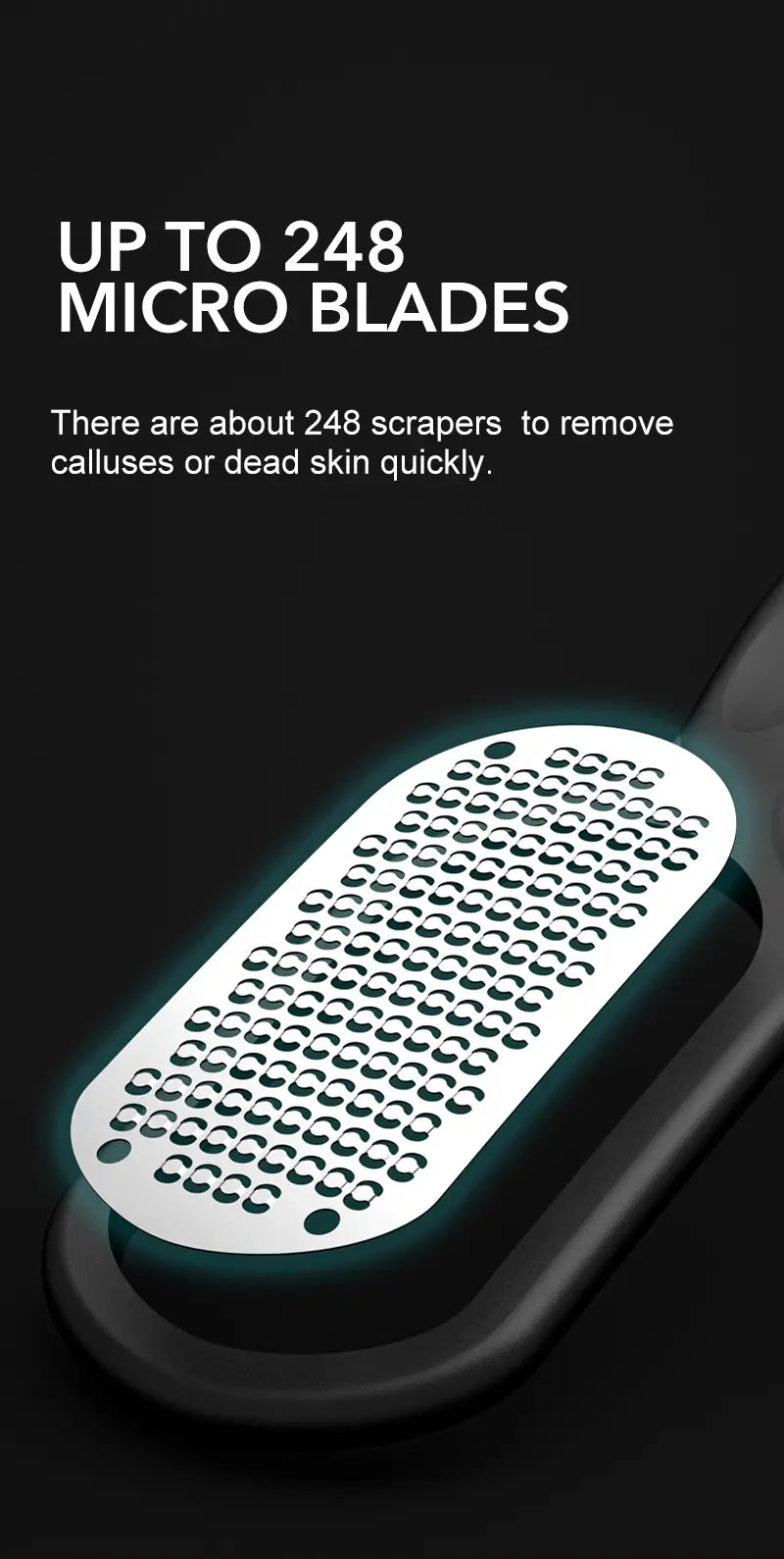 XaviroQ Stainless Steel Callus Remover